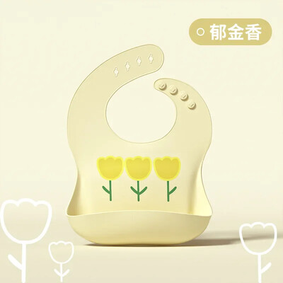 Αδιάβροχη μαλακή σιλικόνη μωρό μαντήλι σαλιάρα Cartoon Bear Cute Print Ρυθμιζόμενες σαλιάρες Πανάκια Ρεψίματος Ποδιές τροφοδοσίας μωρών Παιδιά που τρώνε