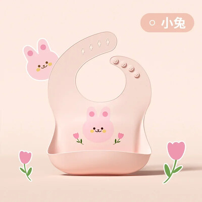 Αδιάβροχη μαλακή σιλικόνη μωρό μαντήλι σαλιάρα Cartoon Bear Cute Print Ρυθμιζόμενες σαλιάρες Πανάκια Ρεψίματος Ποδιές τροφοδοσίας μωρών Παιδιά που τρώνε