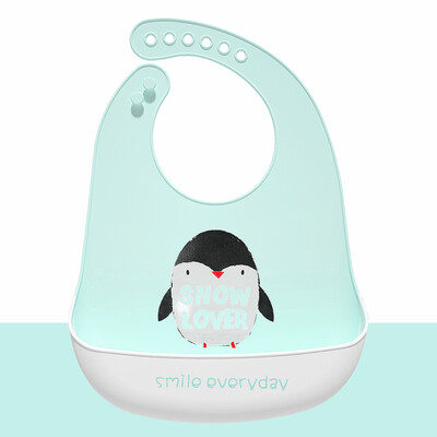 Baby Bibs Ποδιά μεσημεριανού γεύματος σιλικόνης αδιάβροχη μαλακή σάλιο που στάζει σαλιάρα μπανάνας, χαριτωμένα κινούμενα σχέδια, τυπωμένα παιδιά, κορίτσι, αγόρι, ρυθμιζόμενη