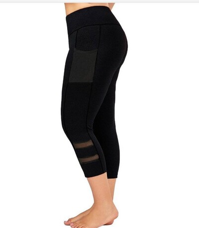 Γυναικεία κολάν γιόγκα σε συντομότερο μέγεθος με τσέπες Stretty skinny παντελόνι με τσέπη για τρέξιμο