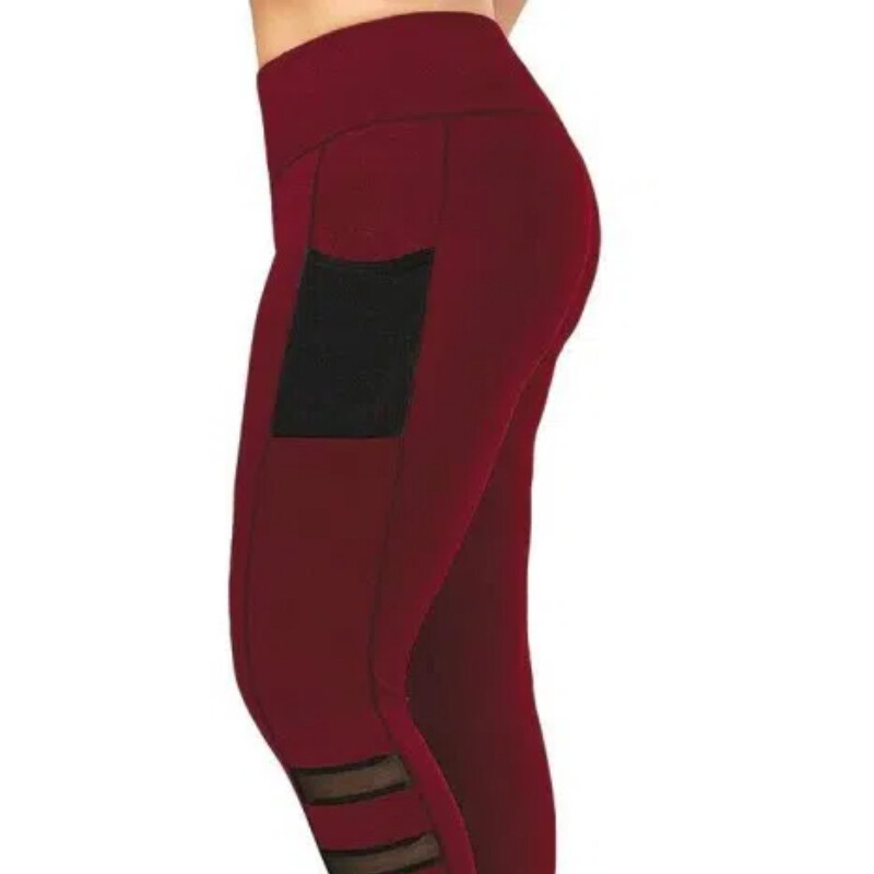 Γυναικεία κολάν γιόγκα σε συντομότερο μέγεθος με τσέπες Stretty skinny παντελόνι με τσέπη για τρέξιμο