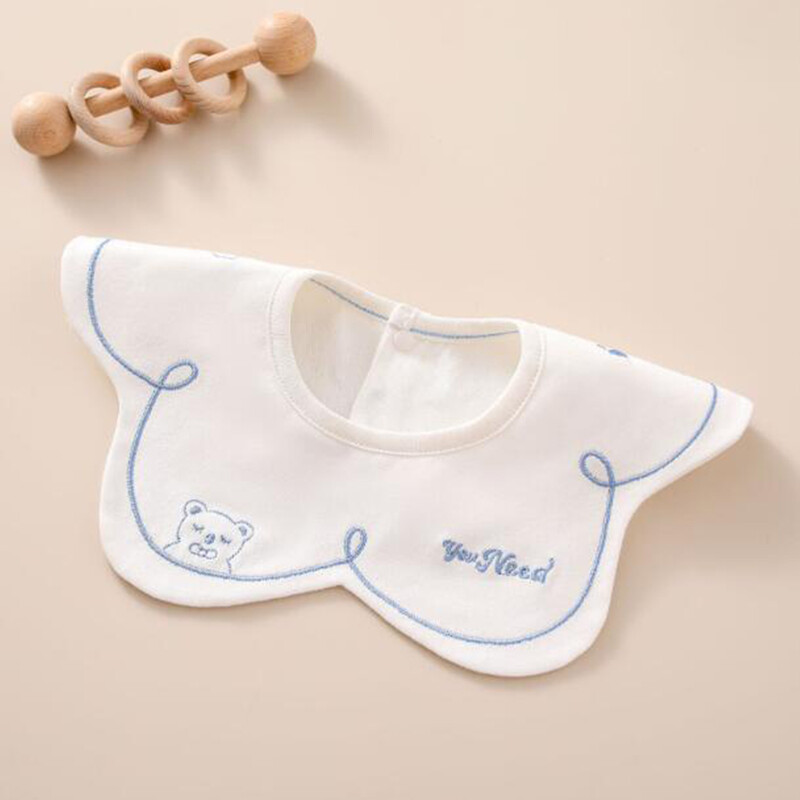 3 gabali zīdaiņu priekšautiņi, ūdensnecaurlaidīgi, apaļš kakls, 360 grādos, grozāmi zobu šķilšanās priekšauts.