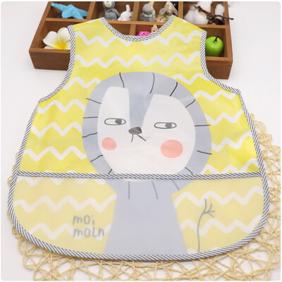 Állítható előke EVA műanyag vízálló ebédelő előke Baba rajzfilm etetőkendő Gyermek Babakötény Babador de bebe