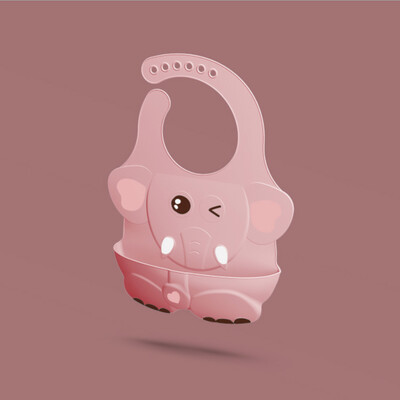 Noua bavetă pentru bebeluși, reglabilă în diferite stiluri, imagine cu animale, impermeabilă, cu picurare de saliva, silicon moale, comestibil, ca pentru cadou pentru copii