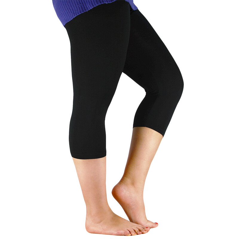 Jambiere ocazional cu talie elastică pentru femei Legging din fibră de bambus Plus Size Legging pentru femei cu elasticitate înaltă Pantaloni de bază Leggings pentru antrenament