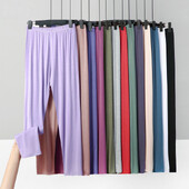 Mărime mare XL până la 8XL Jambiere subțiri modale Culoare uni Legging până la gleznă Antrenament pentru femei de bază pentru slăbire Pantaloni elastici