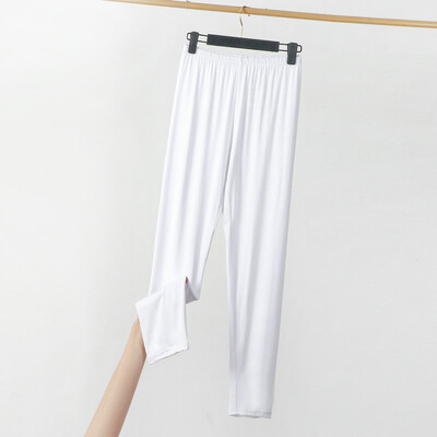 Mărime mare XL până la 8XL Jambiere subțiri modale Culoare uni Legging până la gleznă Antrenament pentru femei de bază pentru slăbire Pantaloni elastici