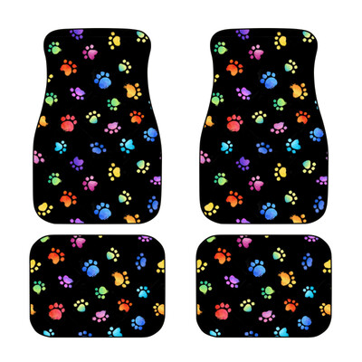 4 τμχ Μπροστινό και πίσω πατάκι αυτοκινήτου Αντιολισθητικό Χαλί αυτοκινήτου Four Seasons Εύκολο καθάρισμα και ανθεκτικό στη φθορά γενικό πατάκι δαπέδου