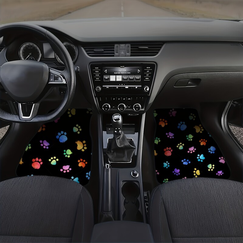 4 τμχ Μπροστινό και πίσω πατάκι αυτοκινήτου Αντιολισθητικό Χαλί αυτοκινήτου Four Seasons Εύκολο καθάρισμα και ανθεκτικό στη φθορά γενικό πατάκι δαπέδου