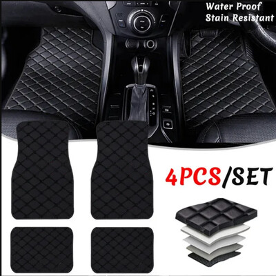 4 bucăți covorașe de podea auto universale pentru BMW E90 E92 E93 F30 F31 F34 covoare din piele impermeabilă covoare accesorii de stil interior