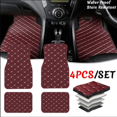 4 bucăți covorașe de podea auto universale pentru BMW E90 E92 E93 F30 F31 F34 covoare din piele impermeabilă covoare accesorii de stil interior