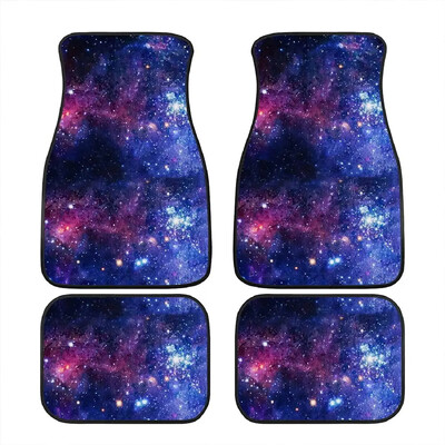 STUOARTE Pink Bling Print divatos autós padlószőnyegek kisteherautó SUV-okhoz, 4 darab univerzálisan illeszkedő első és hátsó padlóbetét