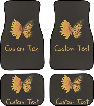 STUOARTE Pink Bling Print divatos autós padlószőnyegek kisteherautó SUV-okhoz, 4 darab univerzálisan illeszkedő első és hátsó padlóbetét