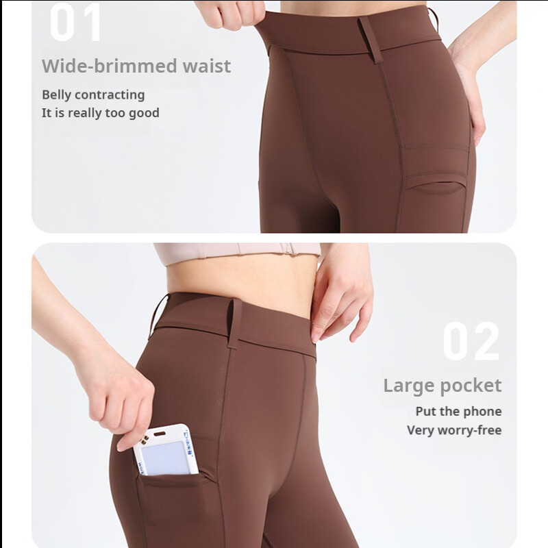 MaxRunPro plusz méretű női jóga nadrág Lycra magas derekú, szorosan illeszkedő zsebekkel megemelő csípő magasan elasztikus kerékpáros edzőtermi leggings