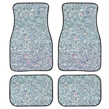 Blue Glitter Texture Print All Protective Pats Car Heavy Carpet εμπρός και πίσω Πλήρες σετ Πακέτο 4 τμχ για SUV αυτοκινήτου