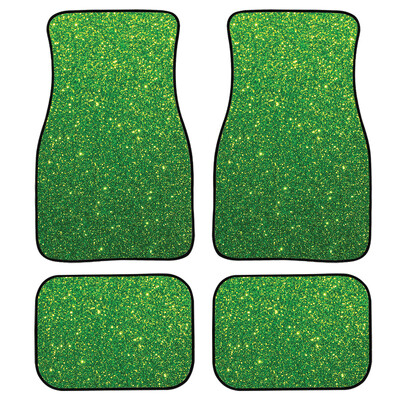 Imprimare cu textura cu sclipici albastru Toate covorașe de protecție pentru podea Covoare grea față și spate Set complet 4 buc. Pachet pentru SUV auto