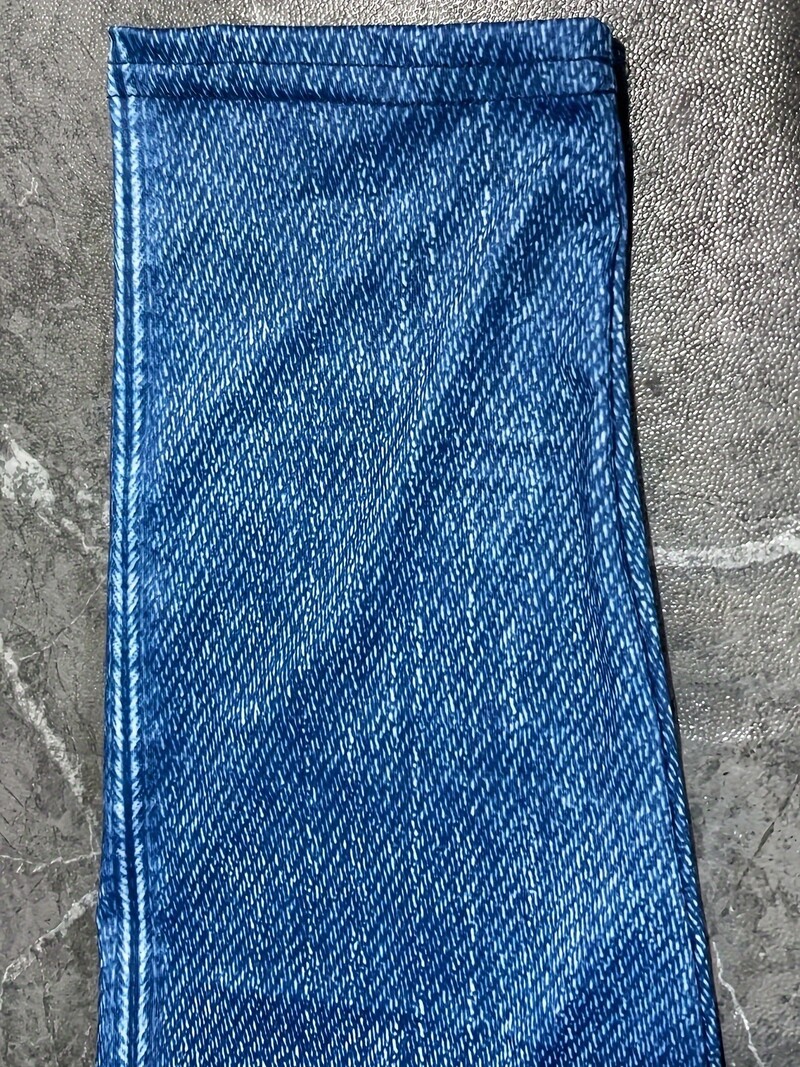 Női nagyobb méretű alkalmi ingázó vékony nadrágok, divatos farmerutánzatok, magas derekú, nyomott sztreccs leggings