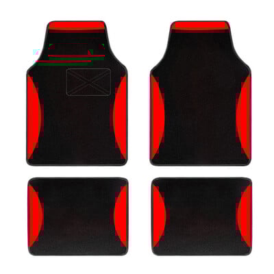 Automobilių grindų kilimėliai Universalus pilnas komplektas 4vnt geltoni apsauginiai kilimėliai Automobiliniai kilimėliai