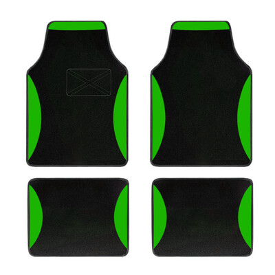 Automobilių grindų kilimėliai Universalus pilnas komplektas 4vnt geltoni apsauginiai kilimėliai Automobiliniai kilimėliai