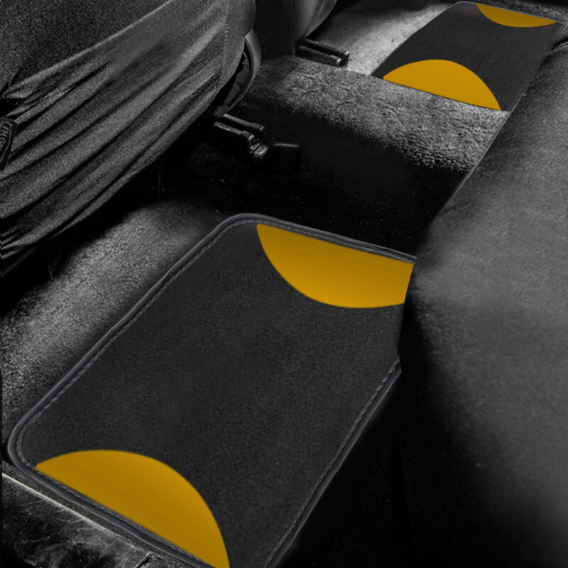 Automobilių grindų kilimėliai Universalus pilnas komplektas 4vnt geltoni apsauginiai kilimėliai Automobiliniai kilimėliai