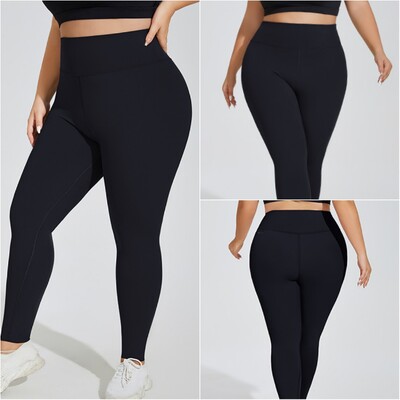 Γυναικείο κολάν γιόγκα Ψηλόμεσο παντελόνι γυμναστικής Stretch Oversize Γυμναστήριο Γυμνό Γυναικείο παντελόνι εκτεταμένου μεγέθους