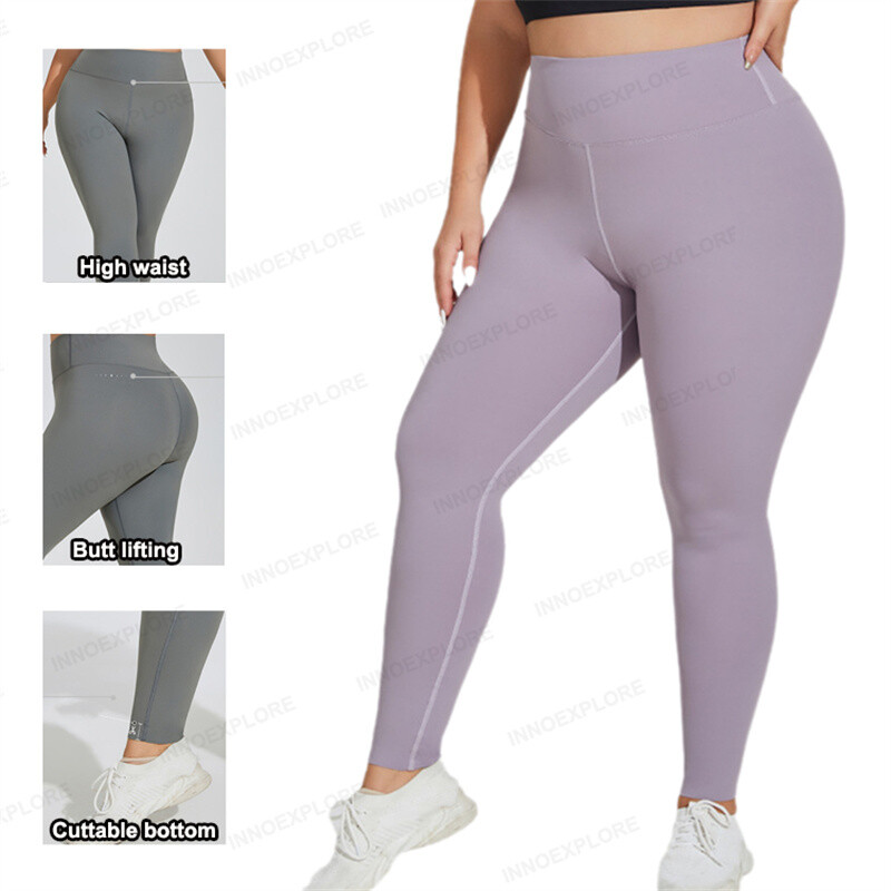 Γυναικείο κολάν γιόγκα Ψηλόμεσο παντελόνι γυμναστικής Stretch Oversize Γυμναστήριο Γυμνό Γυναικείο παντελόνι εκτεταμένου μεγέθους