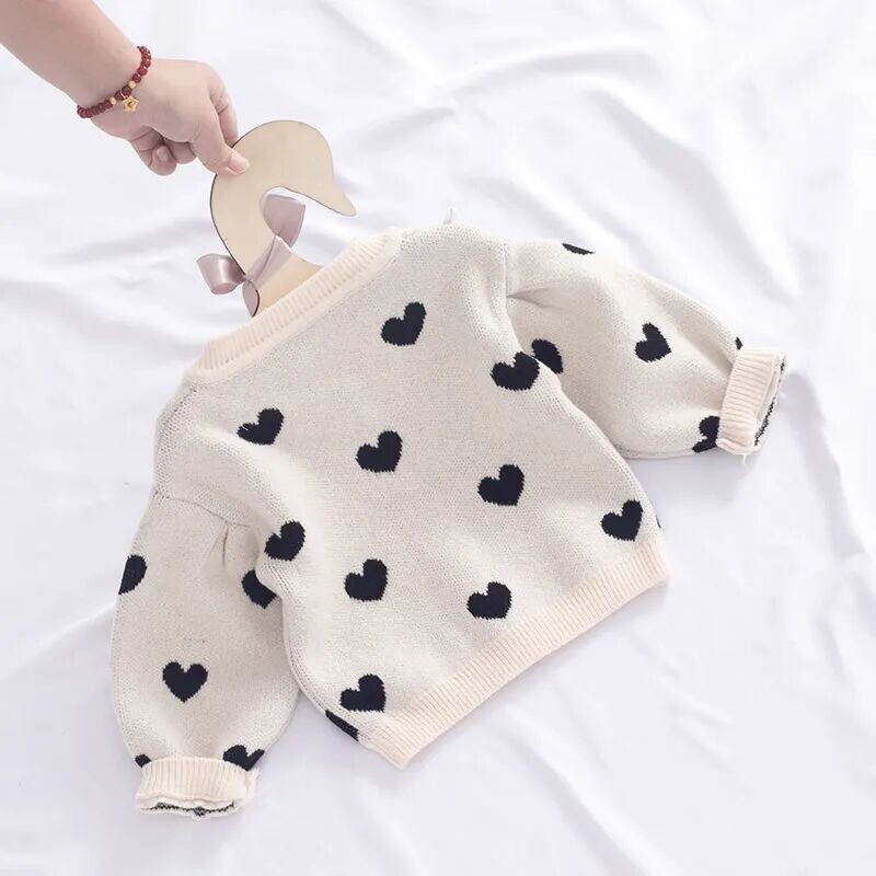 Pulover nou pentru copii mici Cardigan Pulover pentru fete Jachetă de toamnă pentru copii Cardigan tricotat prințesă pentru copii