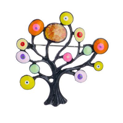 MEYRROYU Jauns dizains Krāsainas koka formas saktas Sieviešu cinka sakausējuma materiāls Modes Sieviešu saktas uz apģērba Ikdienas svētku rotaslietas