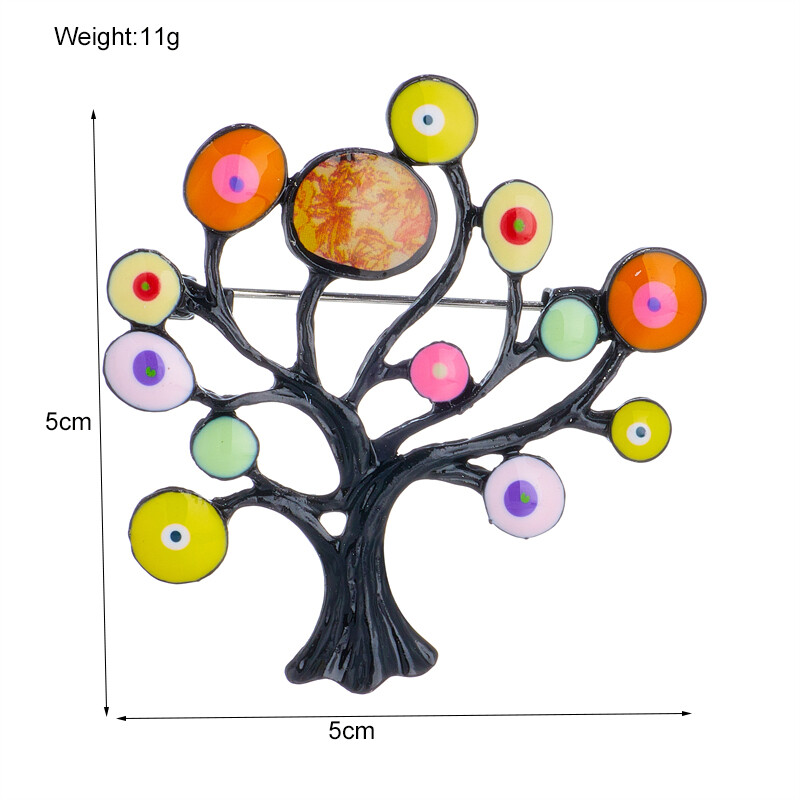 MEYRROYU Jauns dizains Krāsainas koka formas saktas Sieviešu cinka sakausējuma materiāls Modes Sieviešu saktas uz apģērba Ikdienas svētku rotaslietas