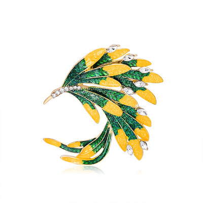 Jauna retro fēniksa strass piespraude modes spīdīgs kristāls dzīvnieku piespraudes vīriešu un sieviešu apģērbu soma aksesuāri rotaslietas dāvana