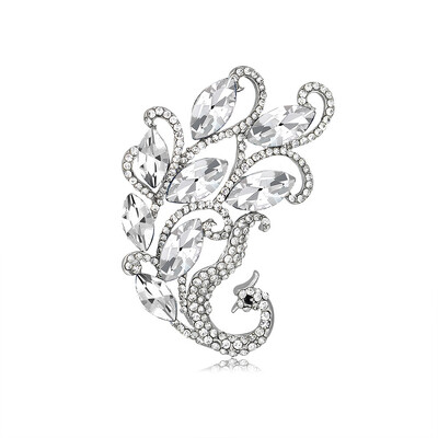 Jauna retro fēniksa strass piespraude modes spīdīgs kristāls dzīvnieku piespraudes vīriešu un sieviešu apģērbu soma aksesuāri rotaslietas dāvana