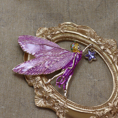 SKEDS Vintage Οδηγός Fairy Dazzle Sun Star Σμάλτο Καρφίτσες Σήματα για Γυναίκες Άντρες Middle Palace Μάρκα Unisex Pins