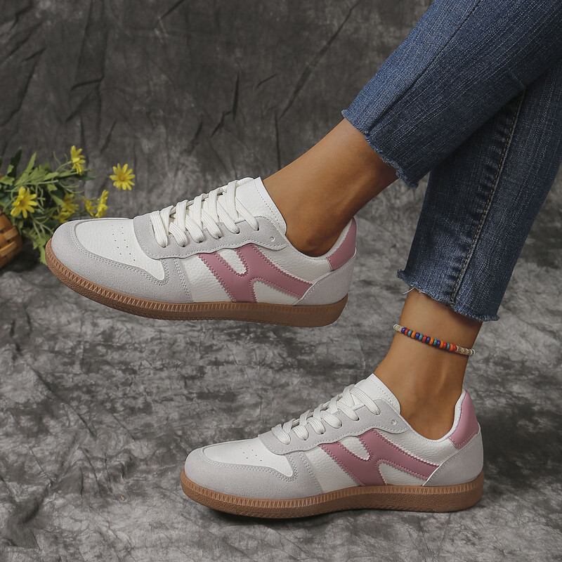 2024 pantofi noi de doamnă pentru petrecerea timpului liber și confortabili primăvara și toamna, pantofi de modă din piele cu talpă moale și pantofi sport