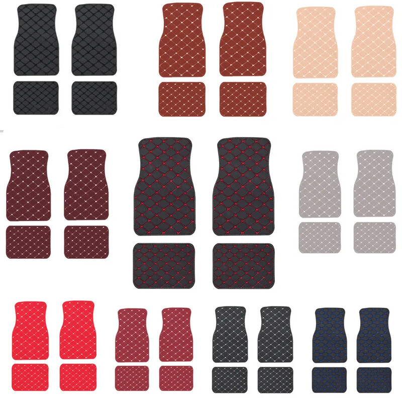 Covorașe pentru mașină din 4 bucăți, pentru toate vremea, impermeabilă, pentru a se potrivi cu mașini, camioane, SUV, căptușeală universală, accesorii auto