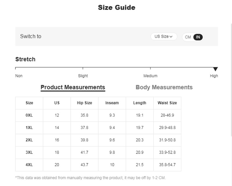 Liela izmēra masīvi šauri šorti, ikdienas elastīgi legingi