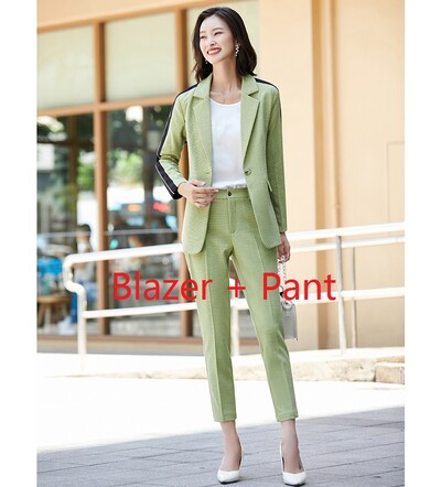 Divatos női nadrágkosztümök blézer és dzsekik szettek Női üzleti munkaruha Irodai egyenruha Stílusok nadrágkosztümök