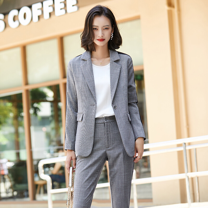 Divatos női nadrágkosztümök blézer és dzsekik szettek Női üzleti munkaruha Irodai egyenruha Stílusok nadrágkosztümök