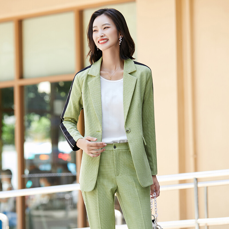 Divatos női nadrágkosztümök blézer és dzsekik szettek Női üzleti munkaruha Irodai egyenruha Stílusok nadrágkosztümök