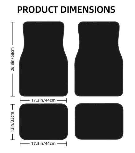 Abstract - Covor de podea roșu pentru mașină Covor vintage covoraș de cauciuc anti-alunecare Pachet de 4 accesorii pentru auto Decorare Protejează pentru mașină SUV Van