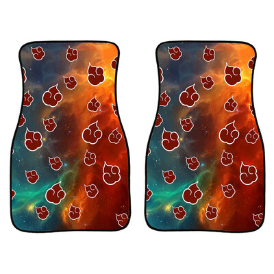 Anime Demon Slayer Art Print autó első és hátsó szőnyegek Általános csúszásmentes gumi autószőnyegek 4 részes vízálló F