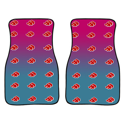 Anime Demon Slayer Art Print autó első és hátsó szőnyegek Általános csúszásmentes gumi autószőnyegek 4 részes vízálló F