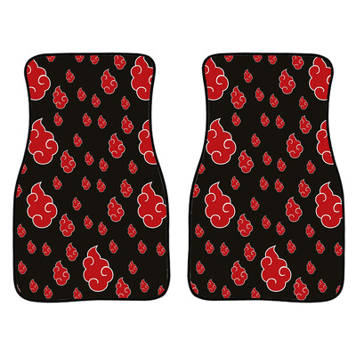 Anime Demon Slayer Art Print autó első és hátsó szőnyegek Általános csúszásmentes gumi autószőnyegek 4 részes vízálló F