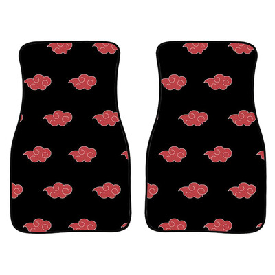 Anime Demon Slayer Art Print autó első és hátsó szőnyegek Általános csúszásmentes gumi autószőnyegek 4 részes vízálló F