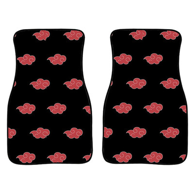 Anime Demon Slayer Art Print autó első és hátsó szőnyegek Általános csúszásmentes gumi autószőnyegek 4 részes vízálló F