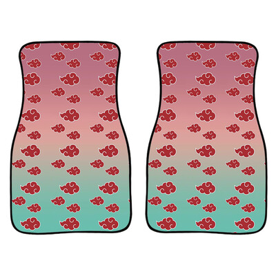 Anime Demon Slayer Art Print autó első és hátsó szőnyegek Általános csúszásmentes gumi autószőnyegek 4 részes vízálló F