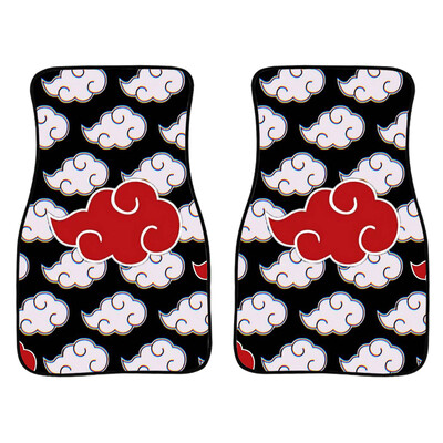 Anime Demon Slayer Art Print autó első és hátsó szőnyegek Általános csúszásmentes gumi autószőnyegek 4 részes vízálló F