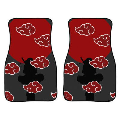 Anime Demon Slayer Art Print autó első és hátsó szőnyegek Általános csúszásmentes gumi autószőnyegek 4 részes vízálló F