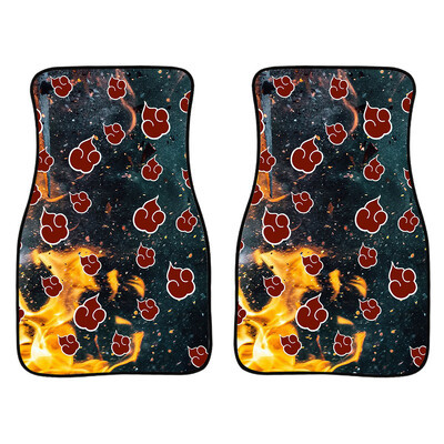 Anime Demon Slayer Art Print autó első és hátsó szőnyegek Általános csúszásmentes gumi autószőnyegek 4 részes vízálló F