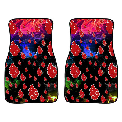 Anime Demon Slayer Art Print autó első és hátsó szőnyegek Általános csúszásmentes gumi autószőnyegek 4 részes vízálló F