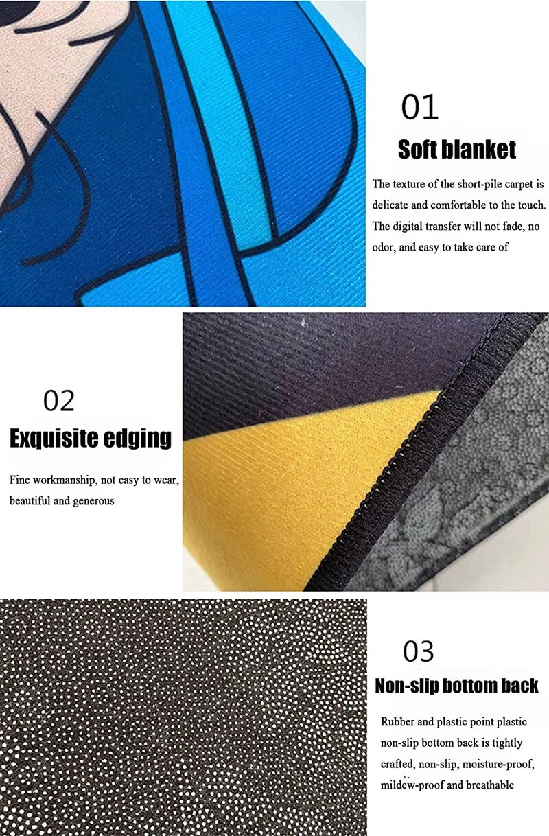 Anime Demon Slayer Art Print autó első és hátsó szőnyegek Általános csúszásmentes gumi autószőnyegek 4 részes vízálló F